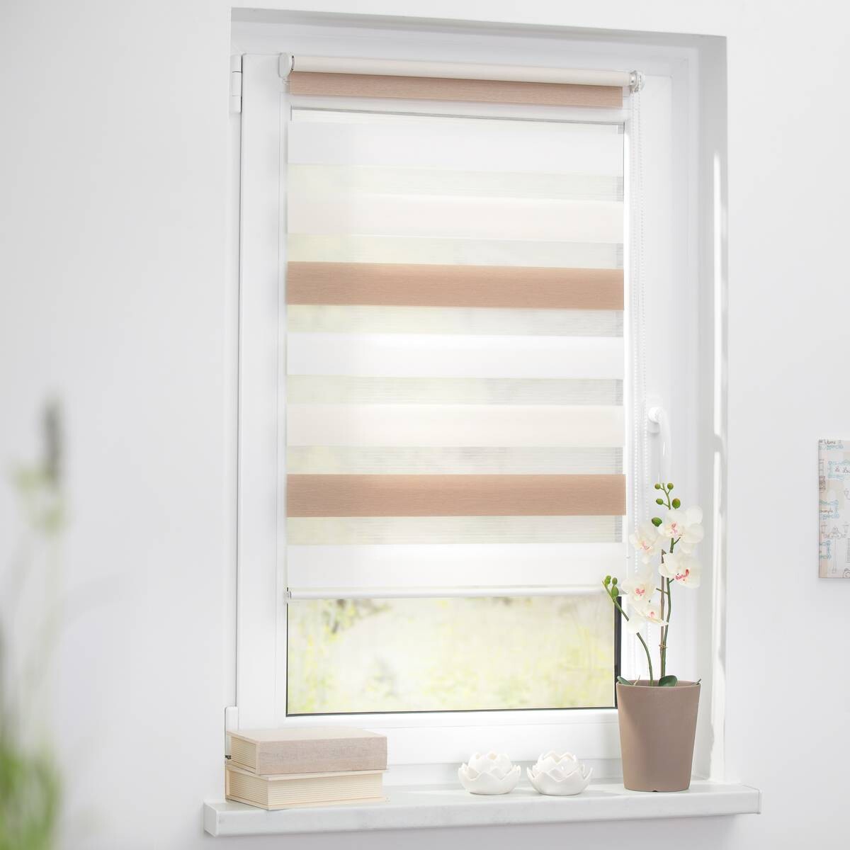 LICHTBLICK Doppelrollo Duo creme B/L: ca. 100x150 cm