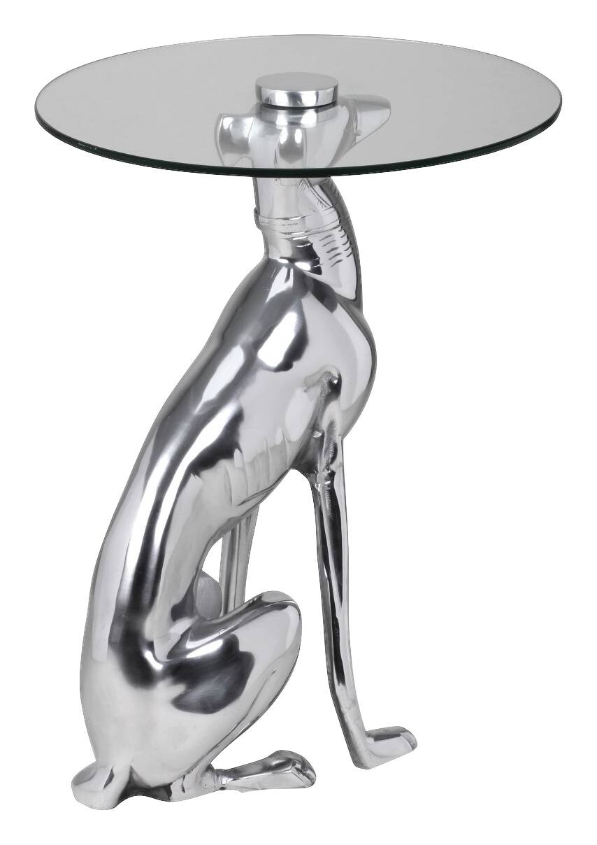 Beistelltisch silber Aluminium B/H/T: ca. 40x50x40 cm