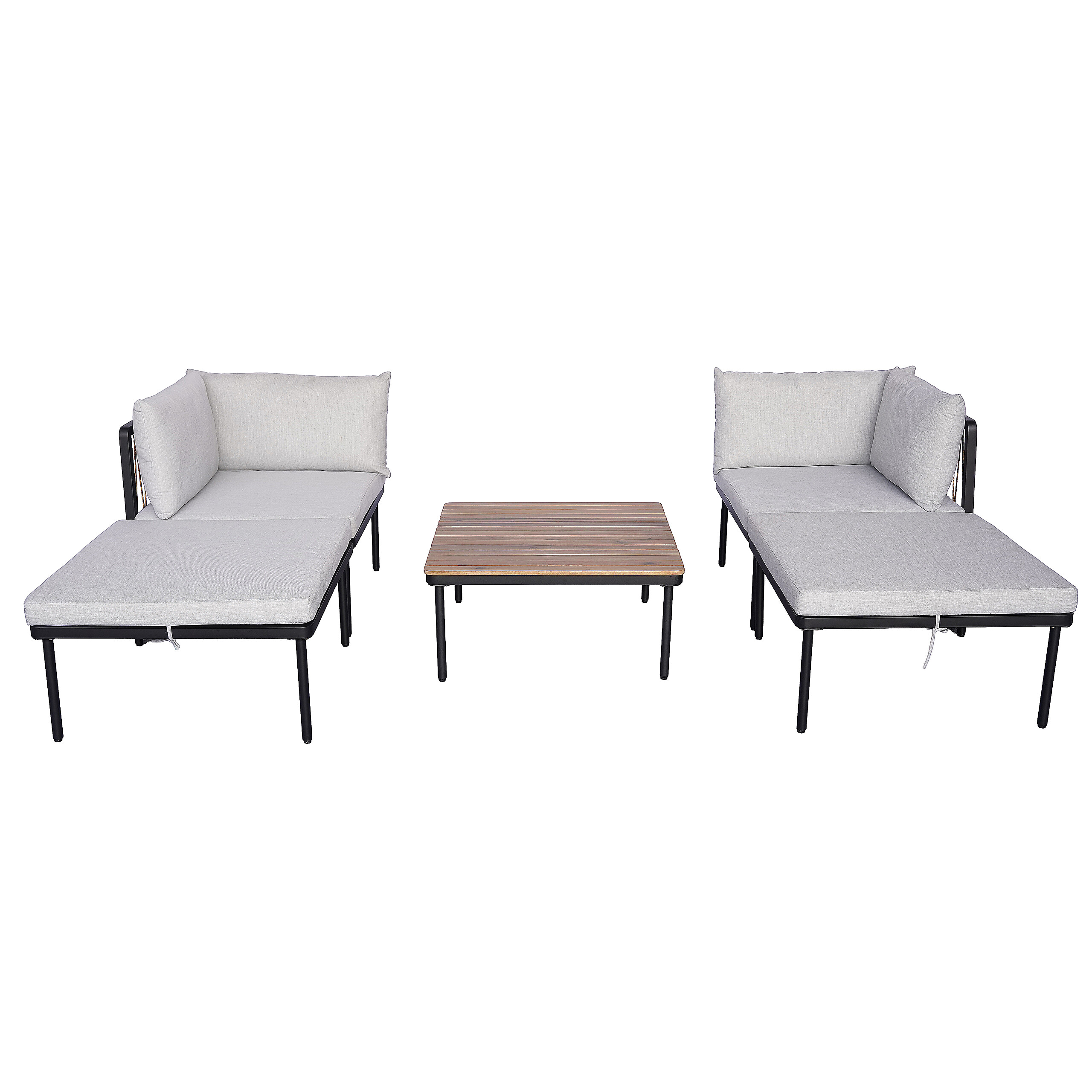POCOline Gartensitzgruppe grau Akazie