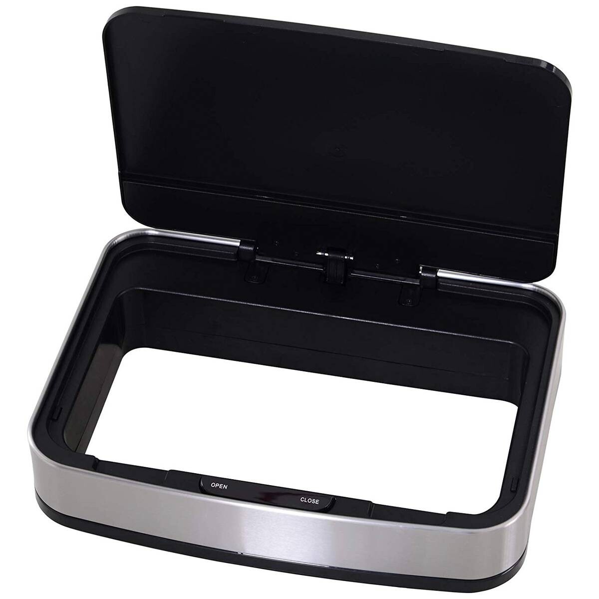 HOMCOM Abfalleimer silber B/H/L: ca. 30x81x42 cm