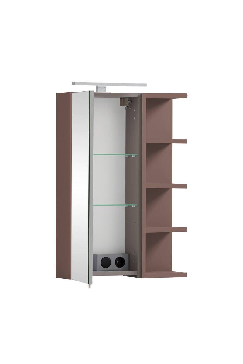 Spiegelschrank Piazza mauve B/H/T: ca. 49,7x74,8x16 cm