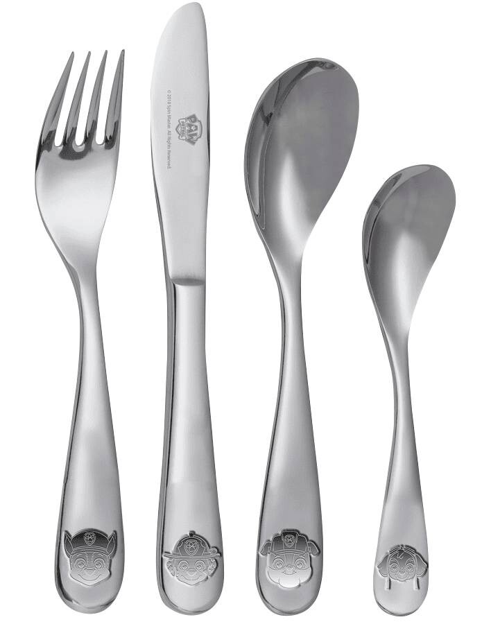 Paw Patrol Kinderbesteckset silber Edelstahl 4 tlg.