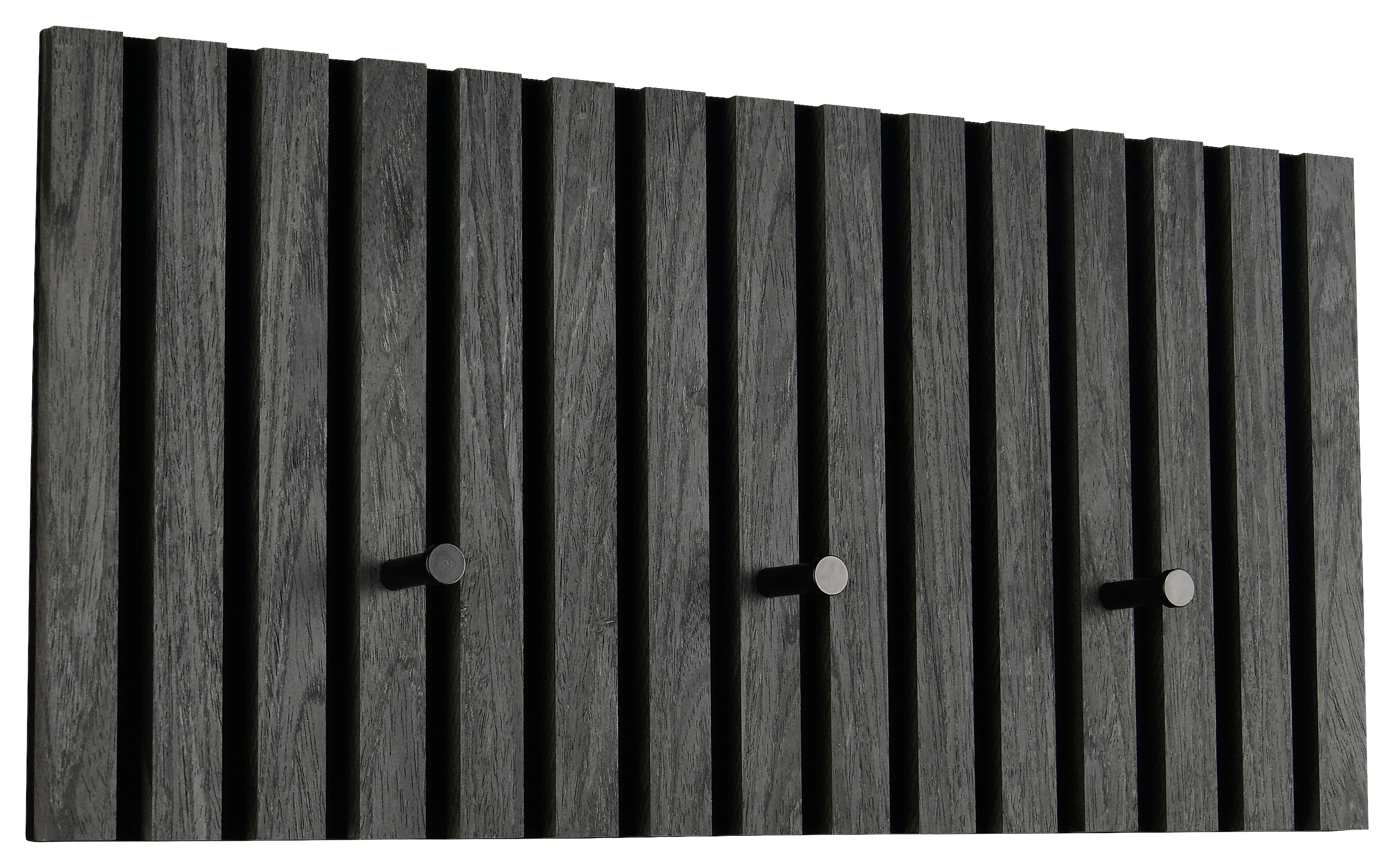 Wandgarderobe Grace schwarz B/H/T: ca. 60x30x7 cm