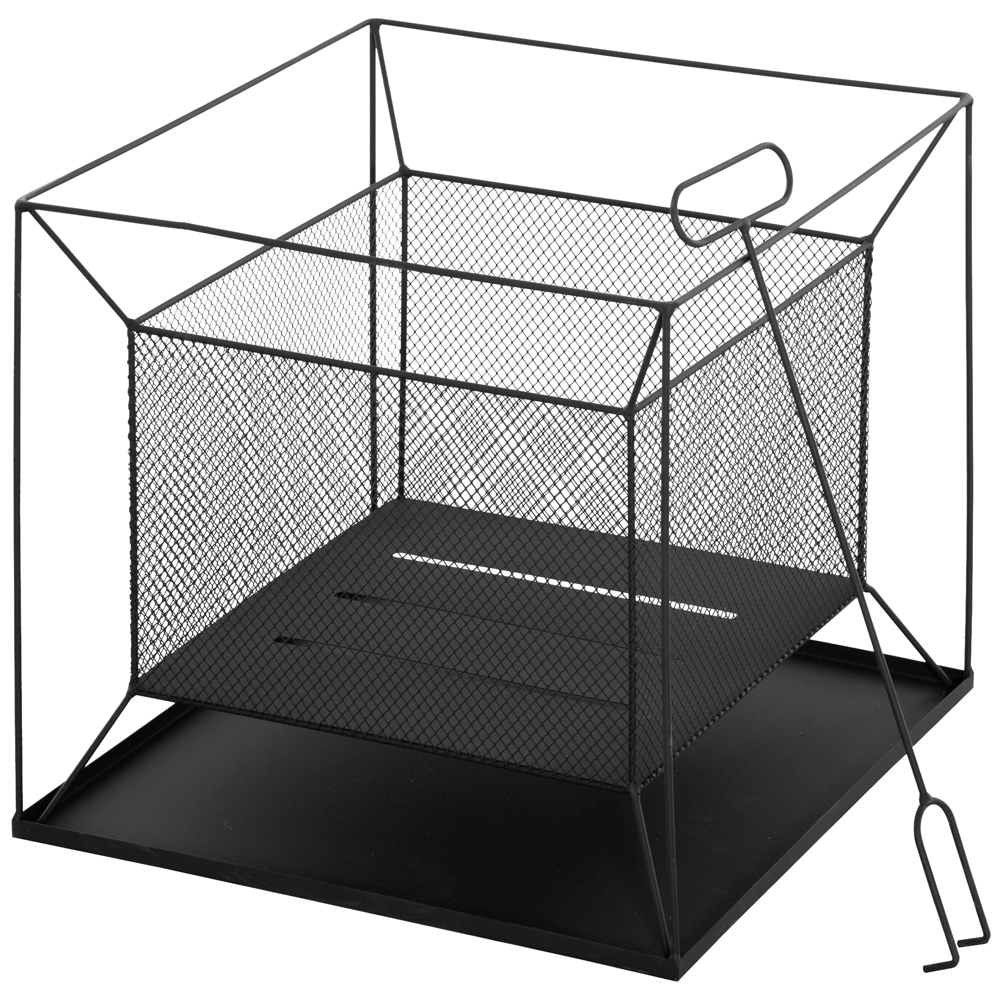 Outsunny Feuerschale schwarz Metall B/H/L: ca. 45x43x45 cm