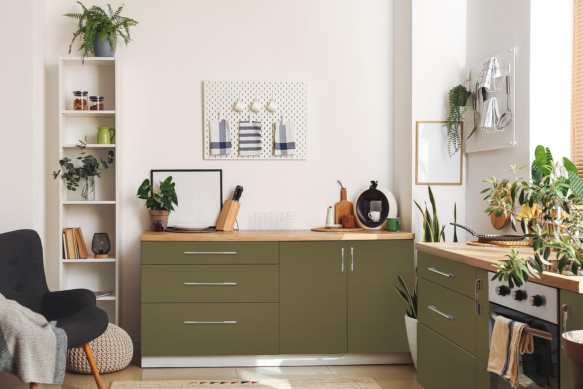 Klebefolie olive B/L: ca. 67,5x200 cm