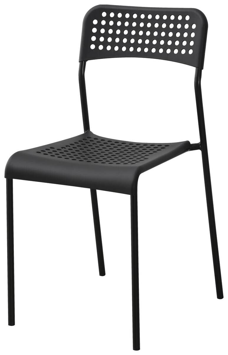 Stuhl Alex schwarz Kunststoff B/H/T: ca. 40x80x32,5 cm