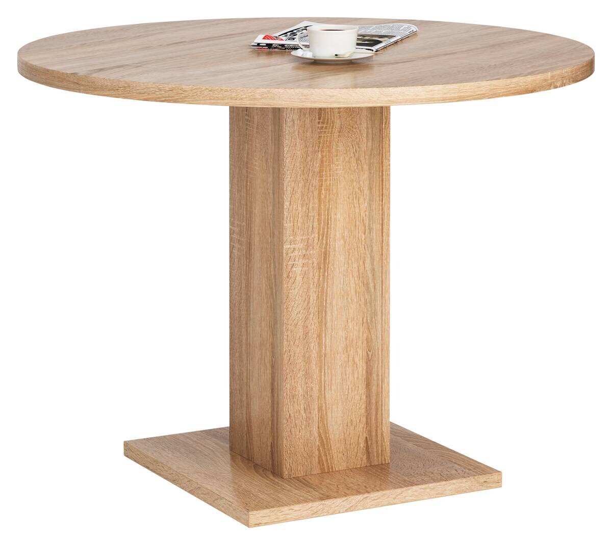 Esstisch Leo Eiche Sonoma Nachbildung B/H/T/D: ca. 100x75x100x100 cm Esstisch Leo Eiche Sonoma Nachbildung B/H/T/D: ca. 100x75x100x100 cm