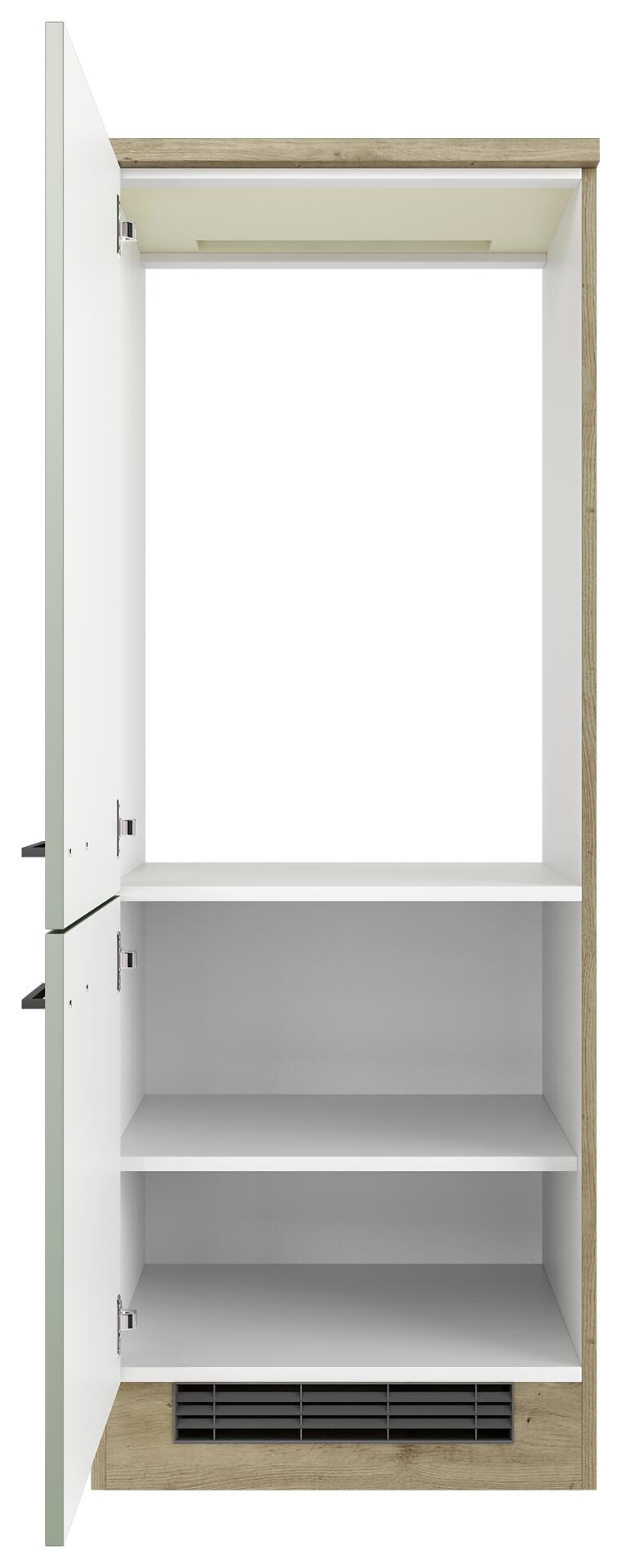 Kühlumbauschrank Cara grün B/H/T: ca. 60x161x60 cm