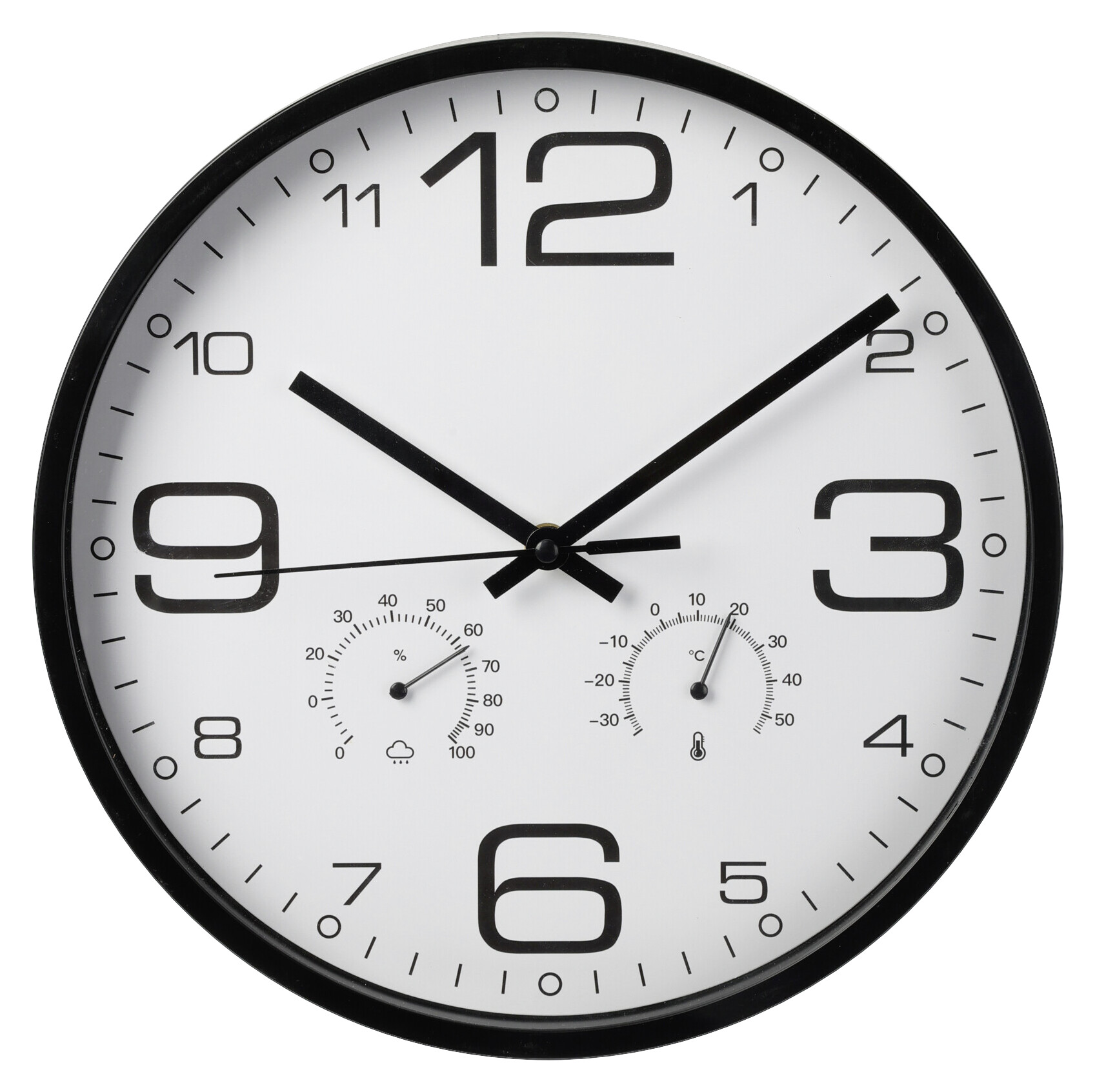 Wanduhr weiß D: ca. 31 cm