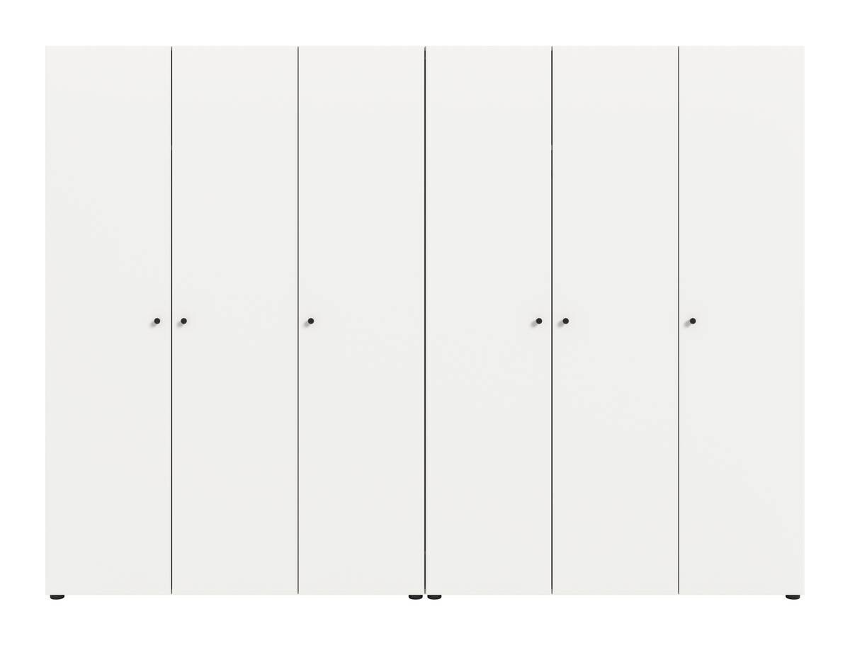 Kleiderschrank DARWIN weiß B/H/T: ca. 240x176x51 cm