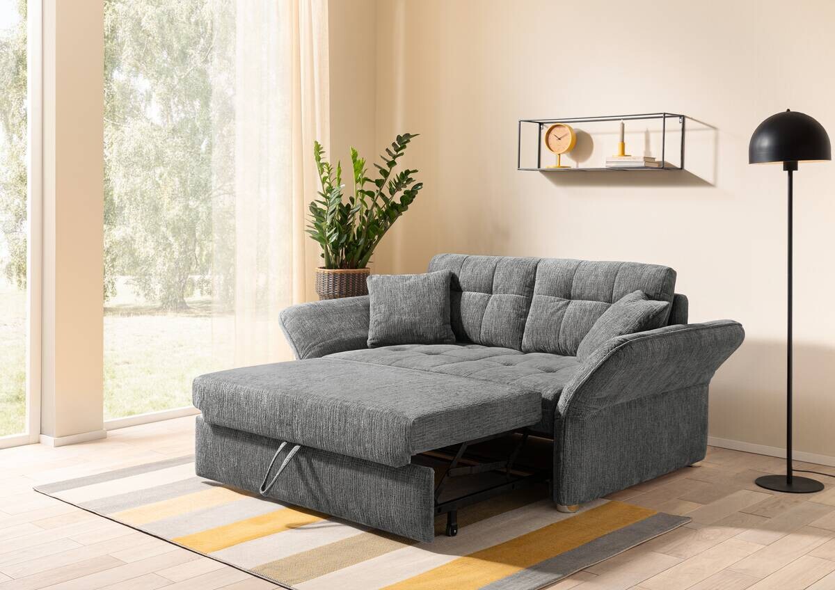 Schlafsofa grau Polyester B/H/T: ca. 191x84x105 cm