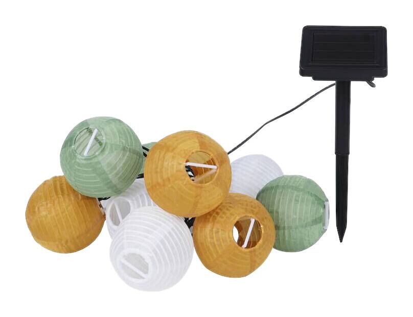 Solarlichterkette pastell Kunststoff Polyester L: ca. 380 cm