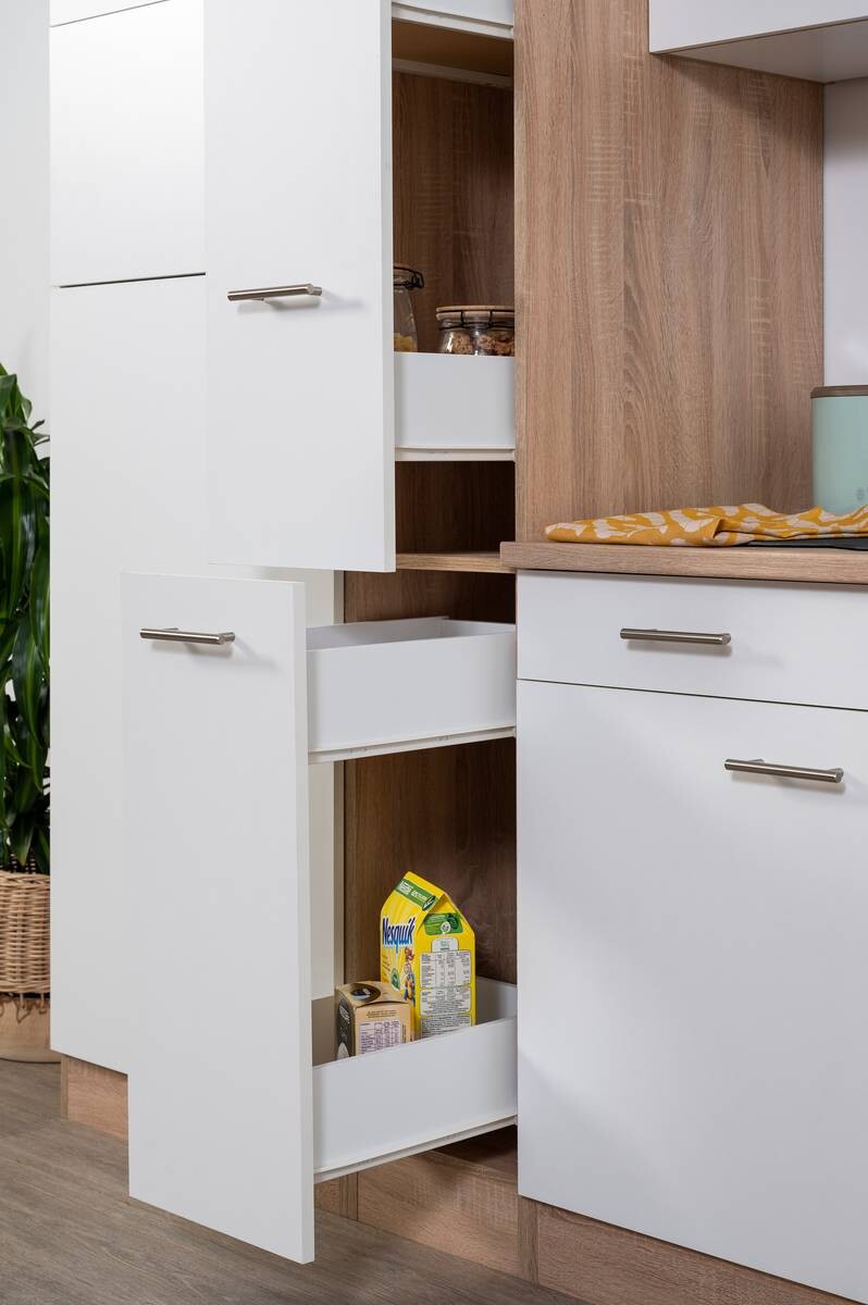 Respekta Winkelküche Economy weiß matt B/H/T: ca. 310x200x172 cm