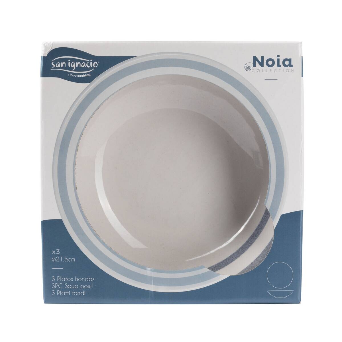 SAN IGNACIO Essteller NOIA weiß Porzellan D: ca. 20 cm