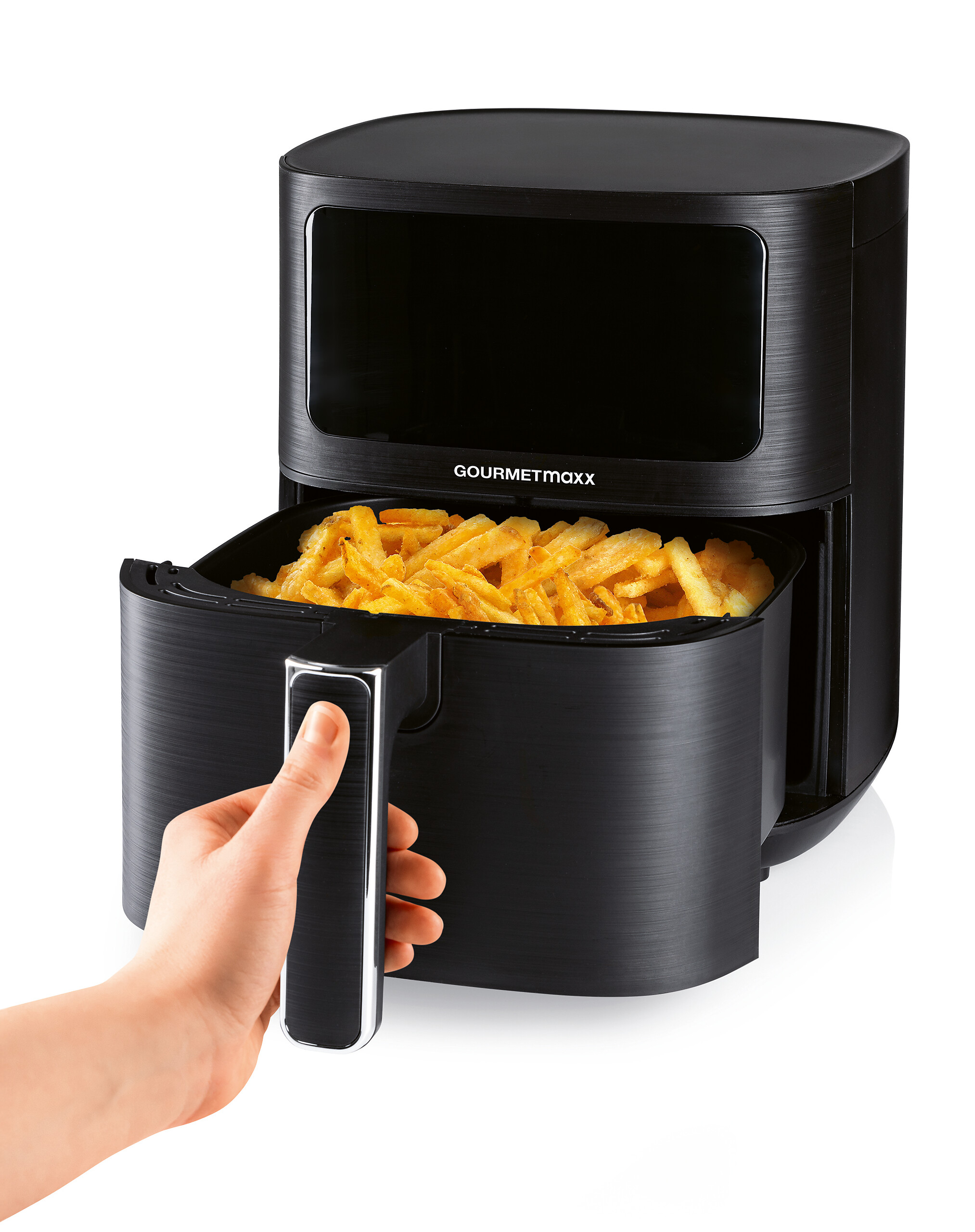 GOURMETmaxx Heißluftfritteuse 16394 schwarz Kunststoff B/H/L: ca. 26x29,5x36 cm ca. 4,5 l
