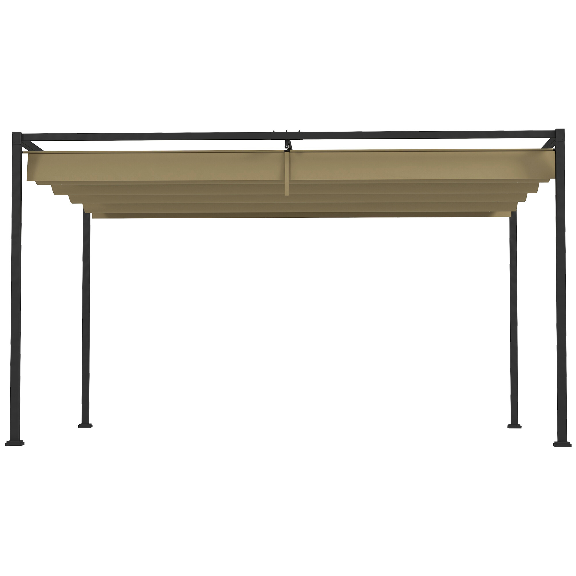 Outsunny Pergola khaki Polyester B/H/L: ca. 300x222x400 cm