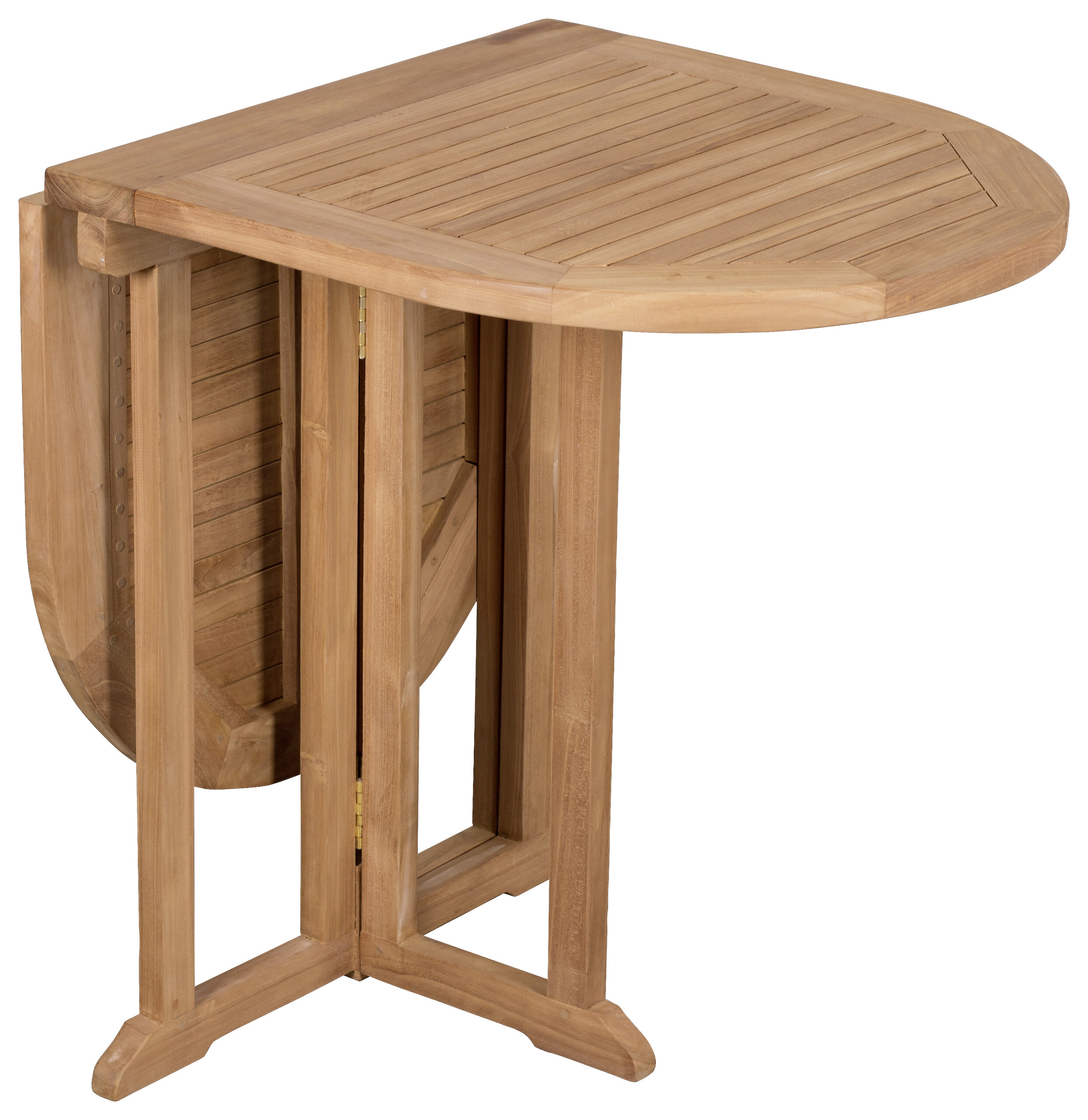 deVries Balkontisch Woodie natur Teakholz B/H/L: ca. 60x75x120 cm