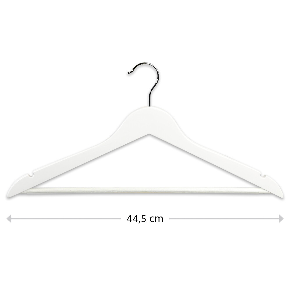 Kesper Kleiderbügelset weiß Holz