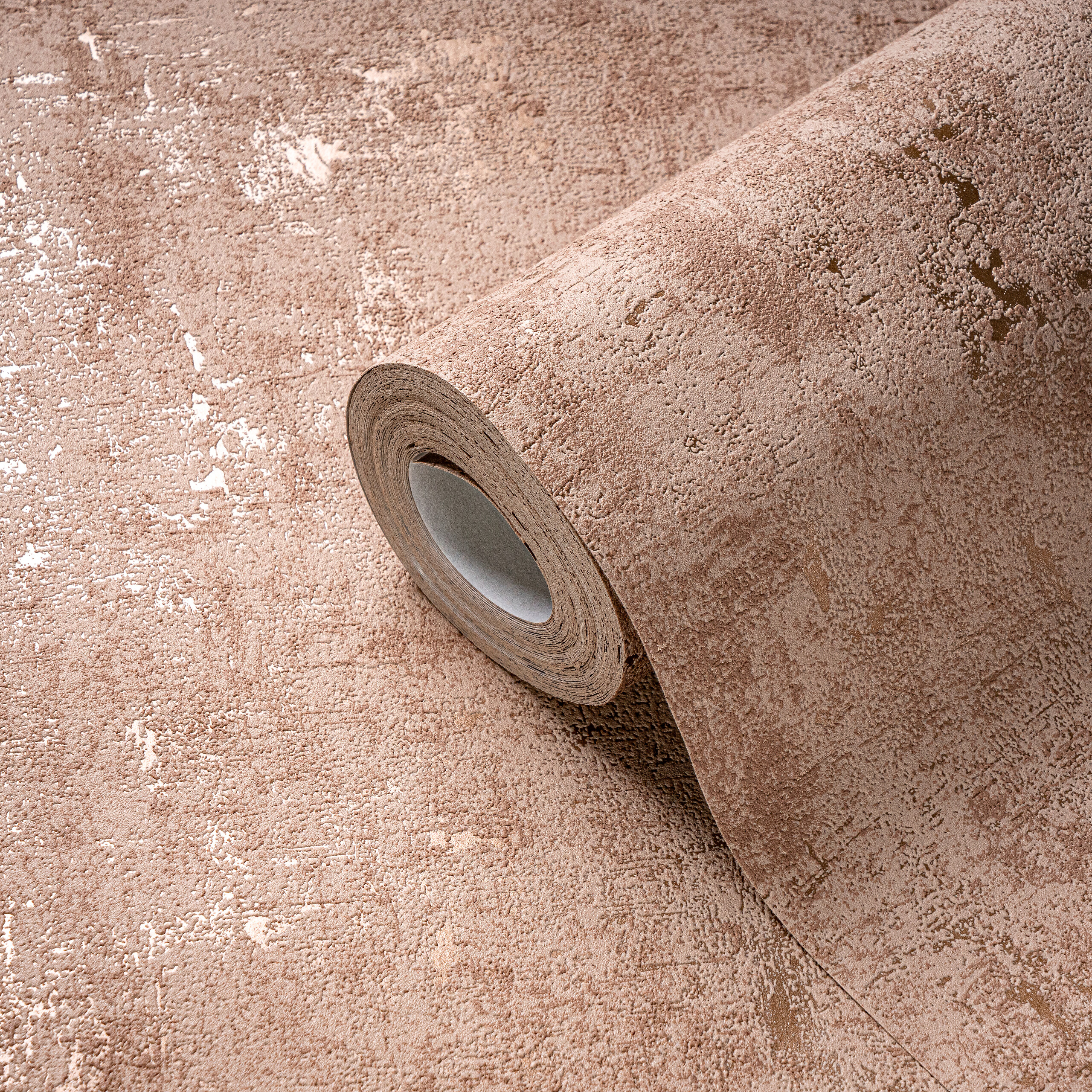 A.S.Creation Vliestapete rosa gold B/H/D: ca. 53x1005x8 cm