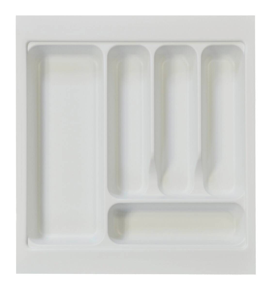 Quellmalz Besteckeinsatz B82018 weiß Kunststoff B/H/T: ca. 41,5x5,2x43,9 cm