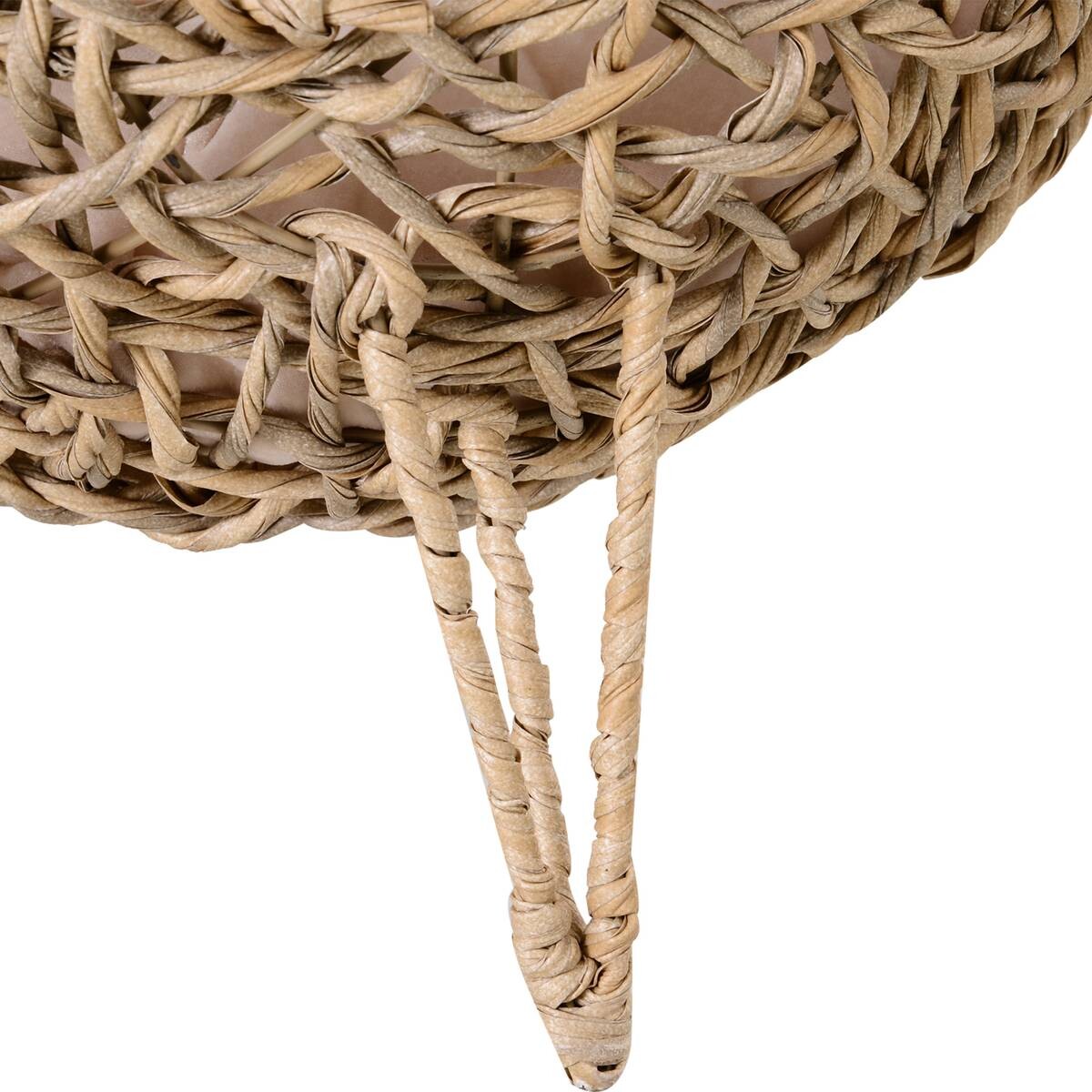 PawHut Katzenkorb natur Rattan B/H/L: ca. 52x58x52 cm