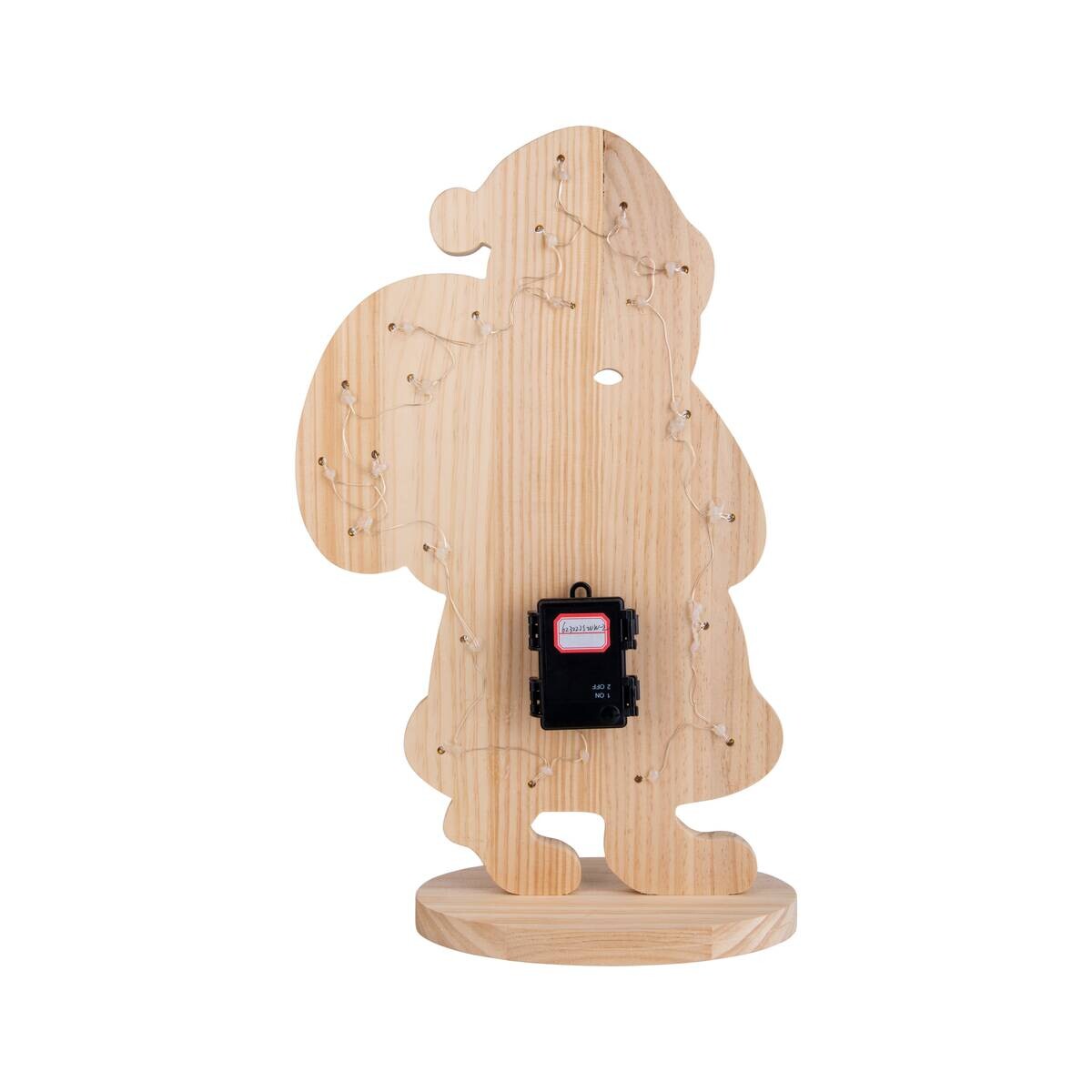Näve Leuchten LED-Dekoleuchte Santa natur Holz B/H/T: ca. 13x49x31,5 cm
