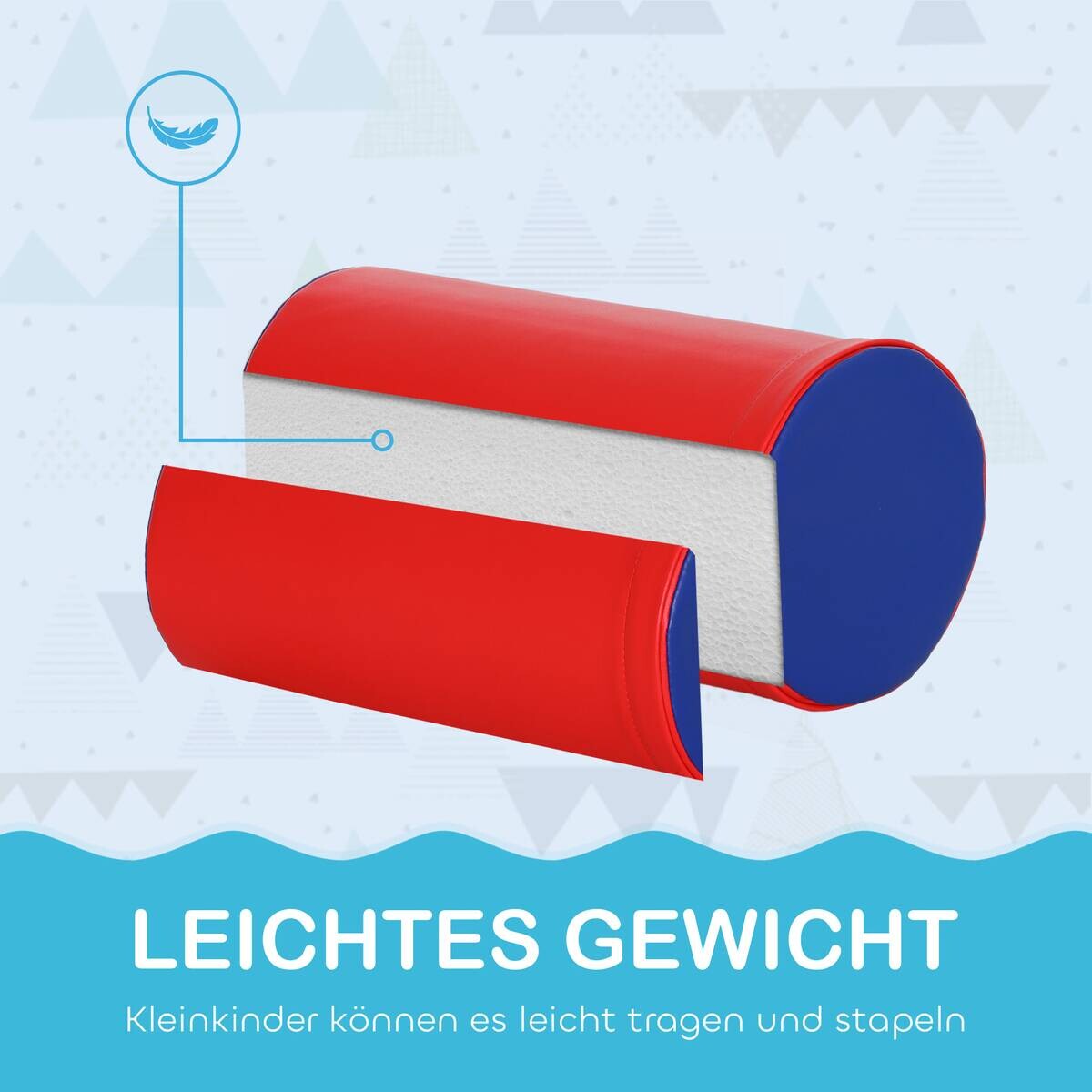 HOMCOM Bausteinset B/H/L: ca. 40,6x20,3x40,6 cm