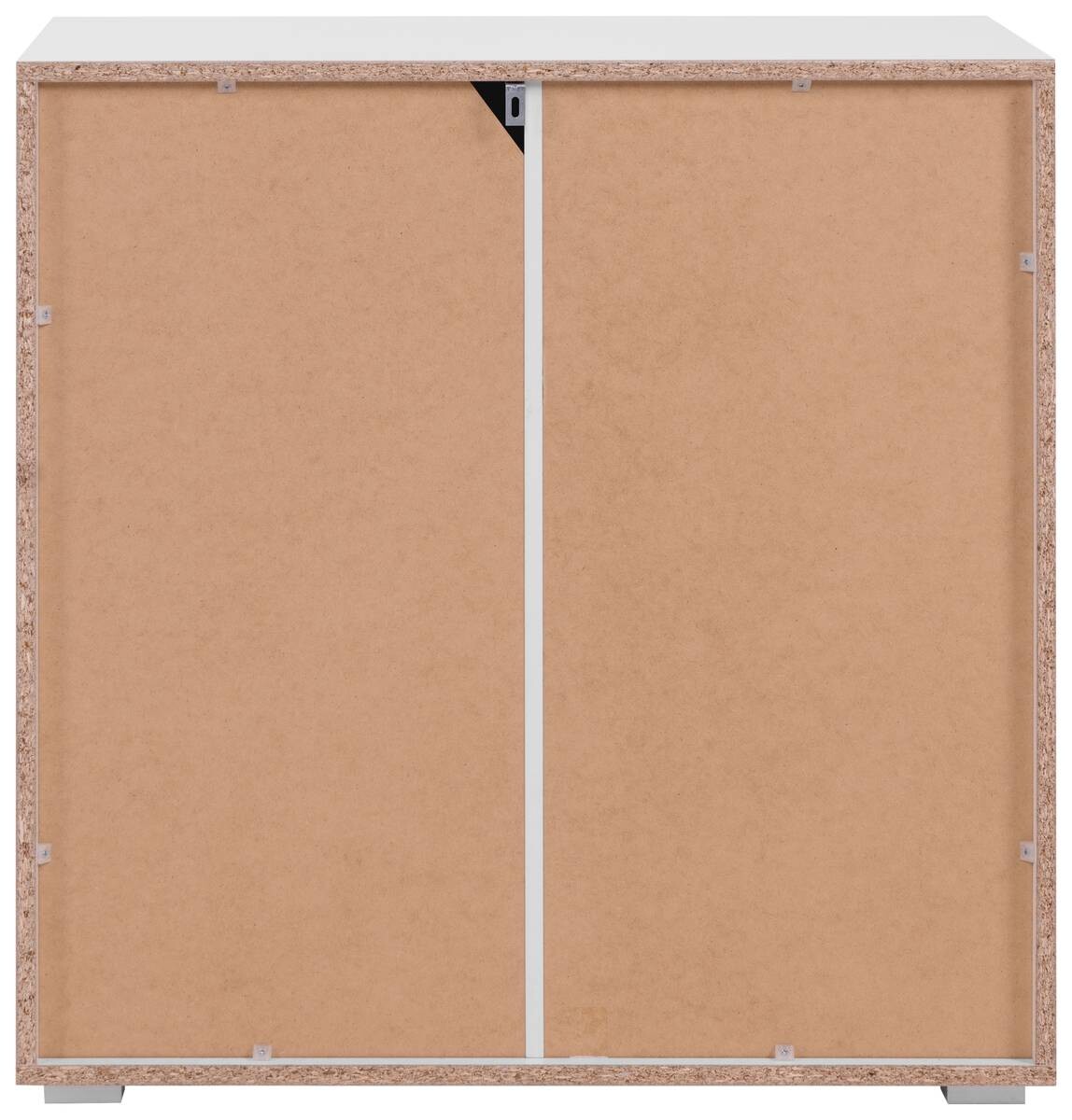 Schubkastenkommode Capetown weiß glänzend weiß B/H/T: ca. 80x80x45 cm