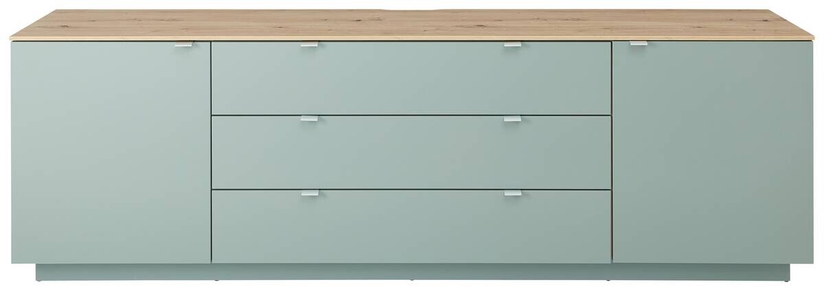 Sideboard Core salbei Eiche Artisan Nachbildung B/H/T: ca. 240x77x44 cm