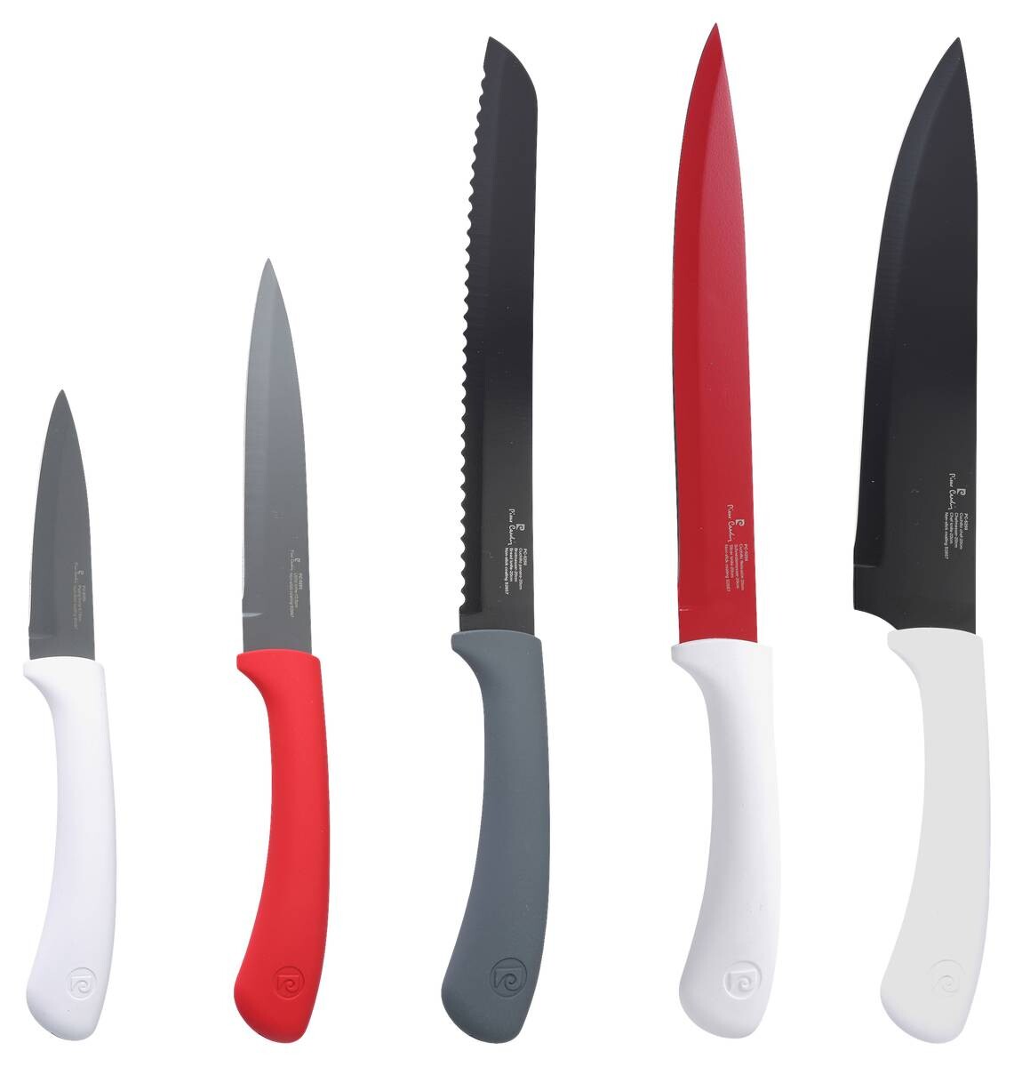 PIERRE CARDIN Messerset bunt Edelstahl 5 tlg.