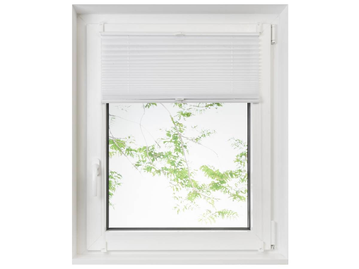 Spannplissee Non Woven weiß B/L: ca. 80x130 cm