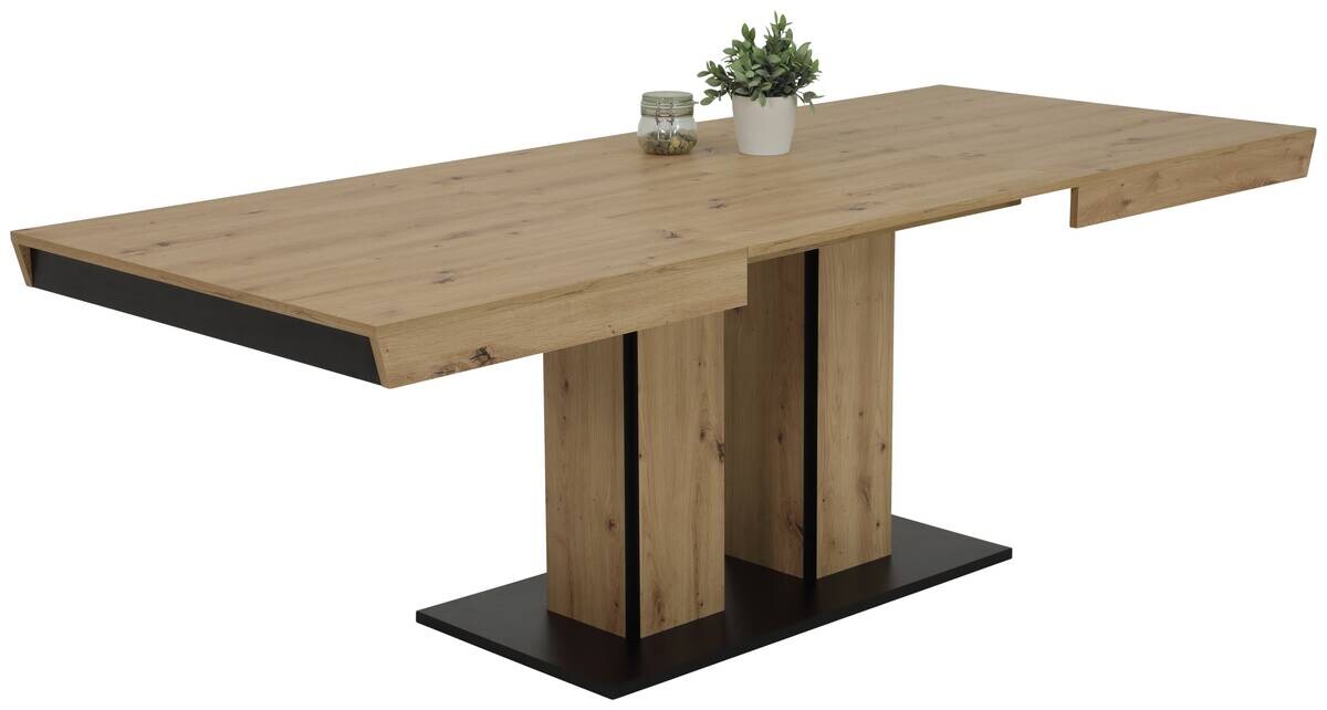 Essgruppe Agnes I Eiche anthrazit Holzwerkstoff B/H/T: ca. 220x76x90 cm