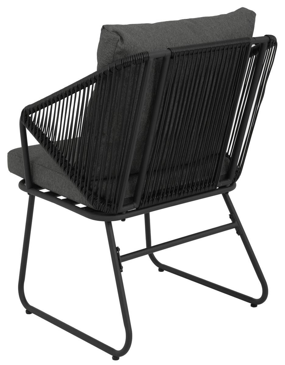 POCOline Gartensitzgruppe schwarz Stahl