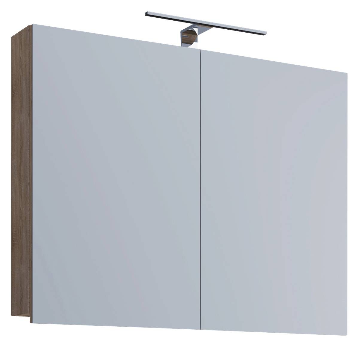 Spiegelschrank Badinos Eiche Sonoma Nachbildung B/H/T: ca. 80x62x12 cm