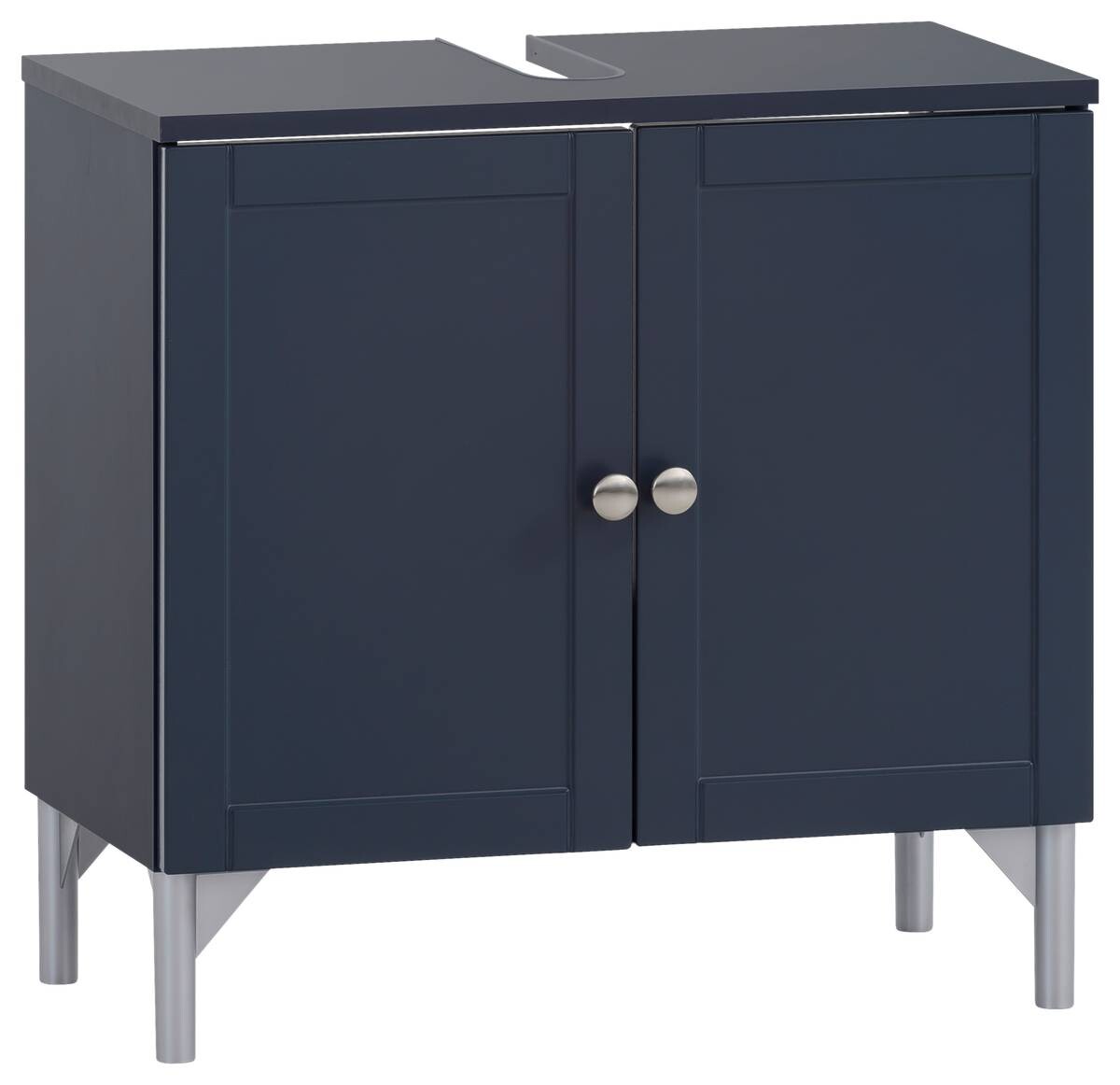 Waschbeckenunterschrank Jesper blau dunkel B/H/T: ca. 60,2x58,5x32 cm Waschbeckenunterschrank Jesper blau dunkel B/H/T: ca. 60,2x58,5x32 cm