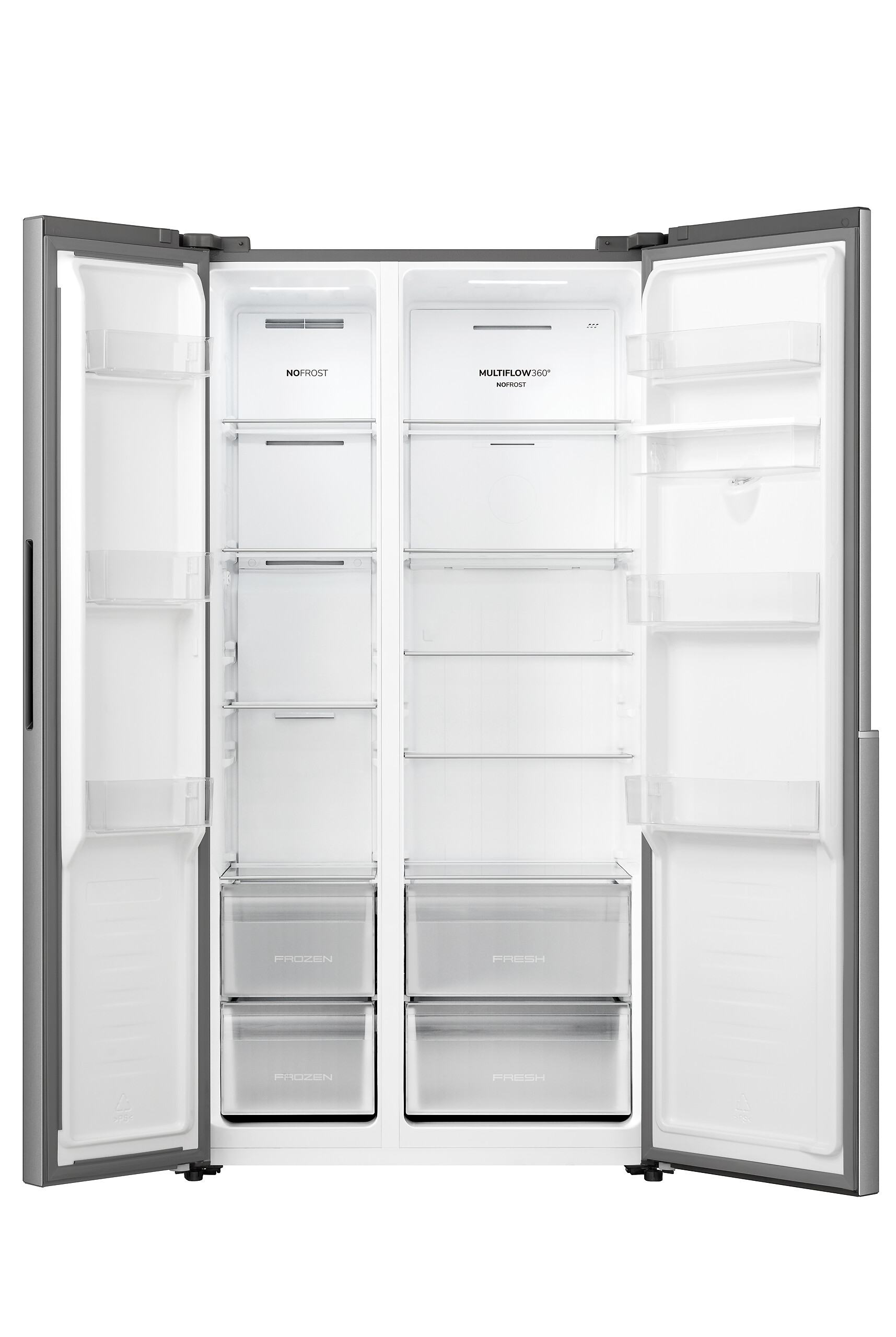 Gorenje Side-by-Side NRS9E4XWD Inox B/H/T: ca. 91,1x178,6x61,5 cm