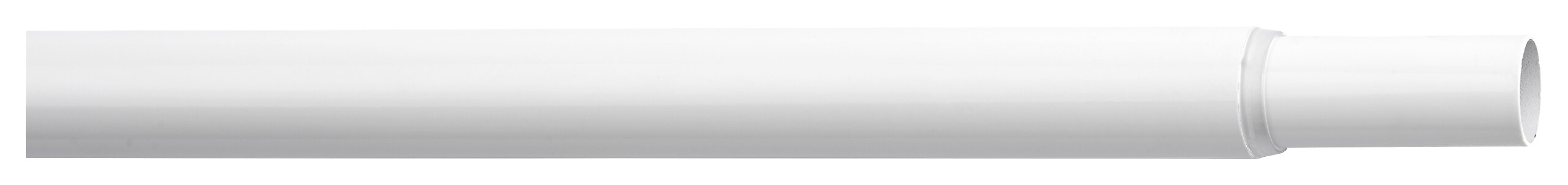 ondeco Stilgarnitur Rohr weiß Metall L: ca. 280 cm ausziehbar von ca. 160 bis 280 cm 1.0 Läufe