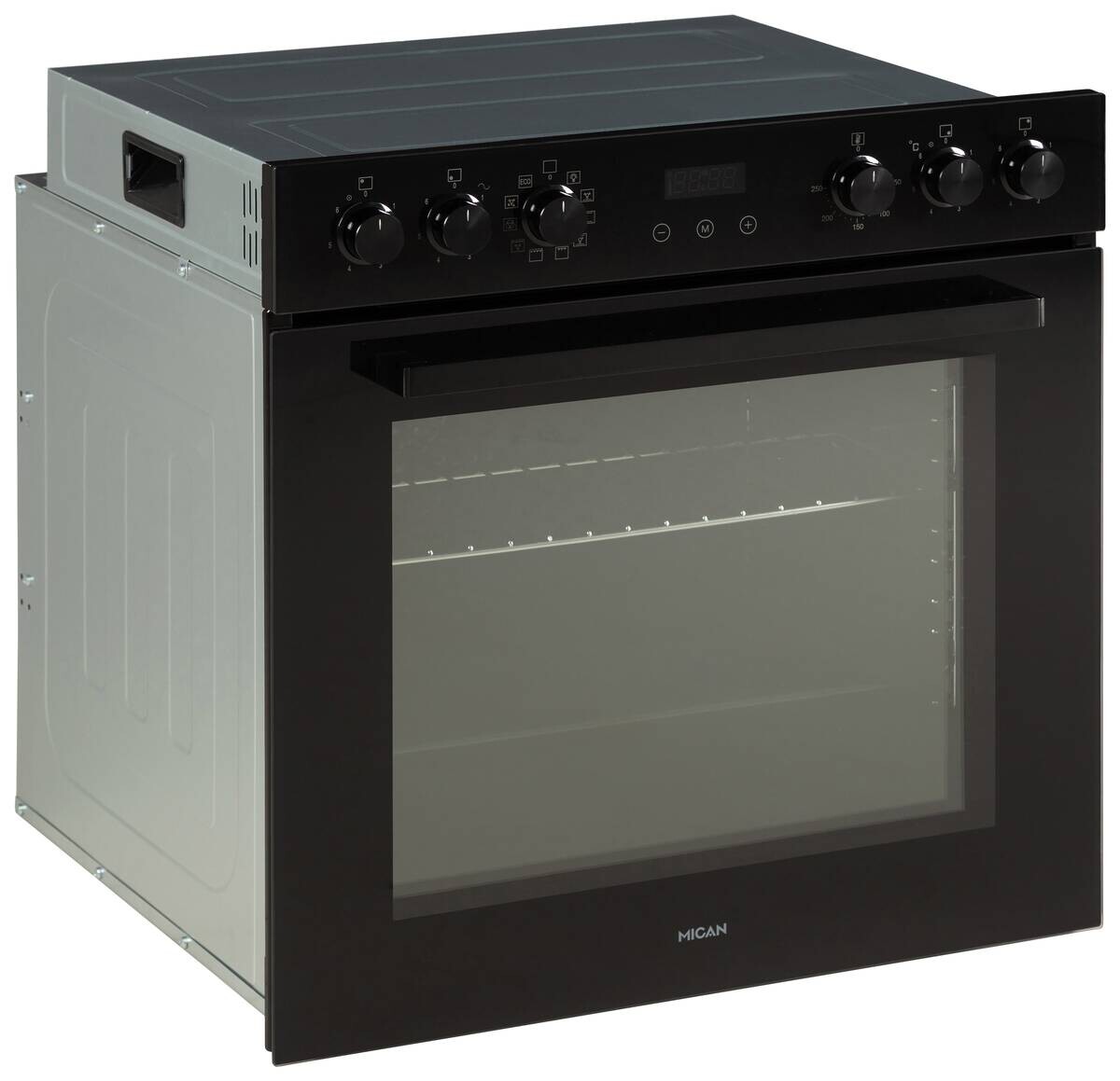 Mican Einbauherdset HSHDB73S schwarz B/H/T: ca. 59,5x59,5x57,5 cm