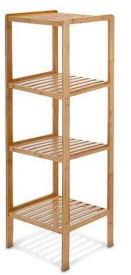 Bambusregal natur Holz B/H/T: ca. 36x114x36 cm