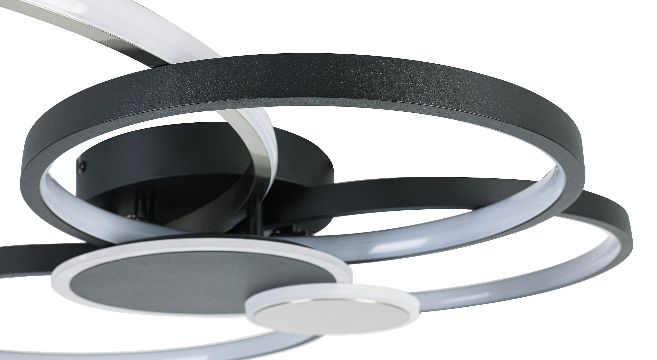 Nolo Lighting LED-Deckenleuchte Big schwarz Aluminium B/H/L: ca. 64x11x80 cm