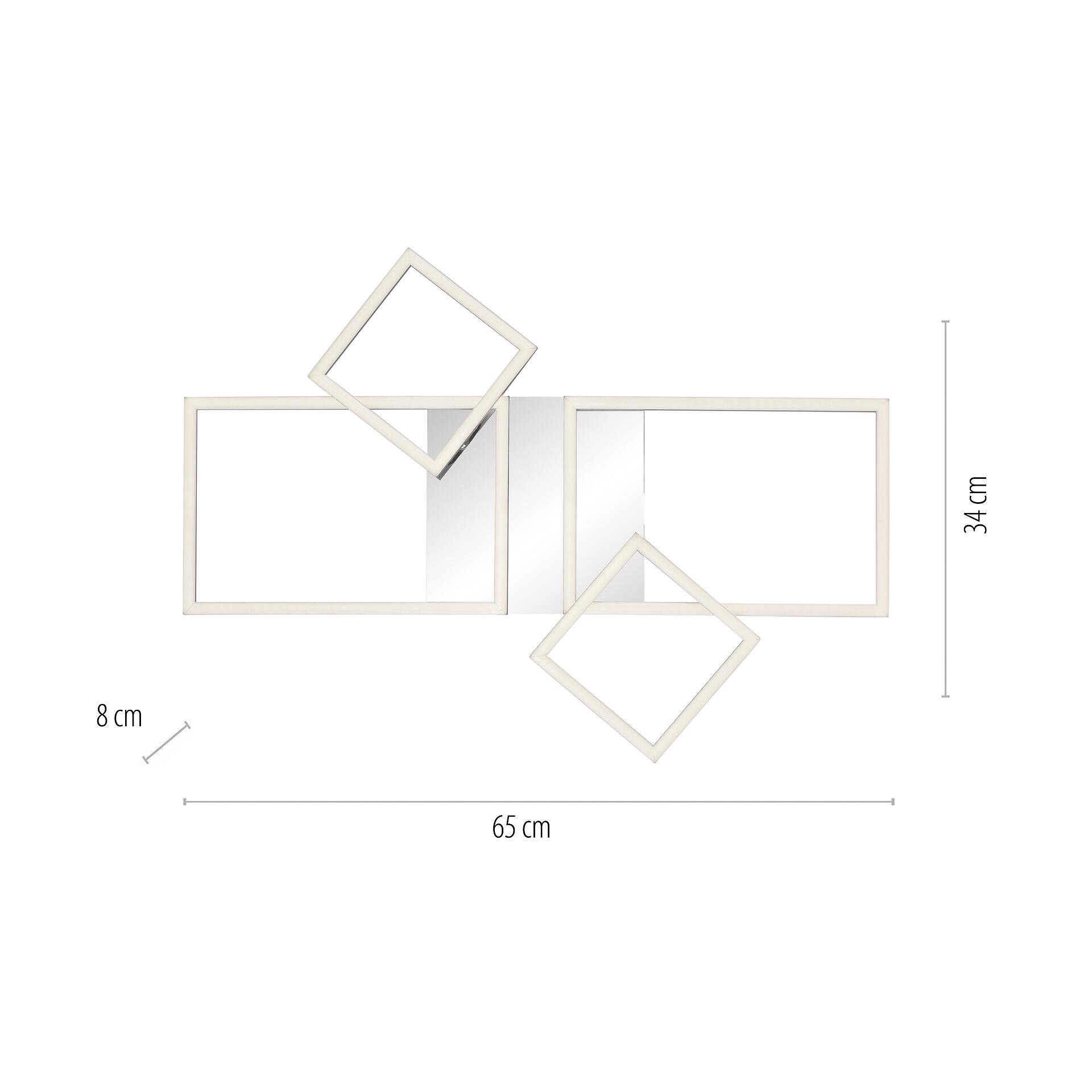 Just Light Deckenleuchte 14030-55  Iven stahlfarbig Kunststoff Eisen Aluminium B/H/L: ca. 34x7x65 cm