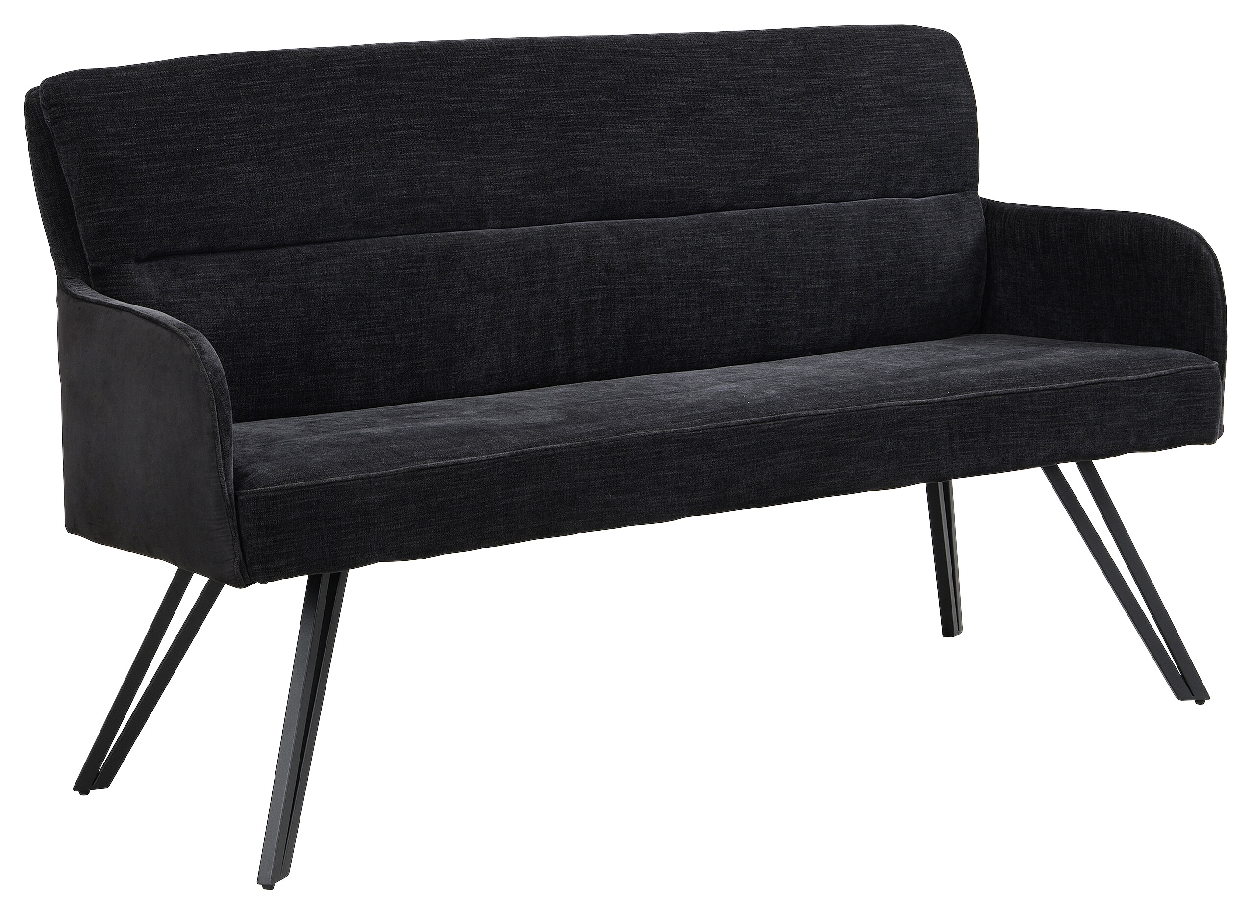 Sitzbank TINO schwarz Metall Microfaser B/H/T: ca. 140x94x67 cm Sitzbank TINO schwarz Metall Microfaser B/H/T: ca. 140x94x67 cm