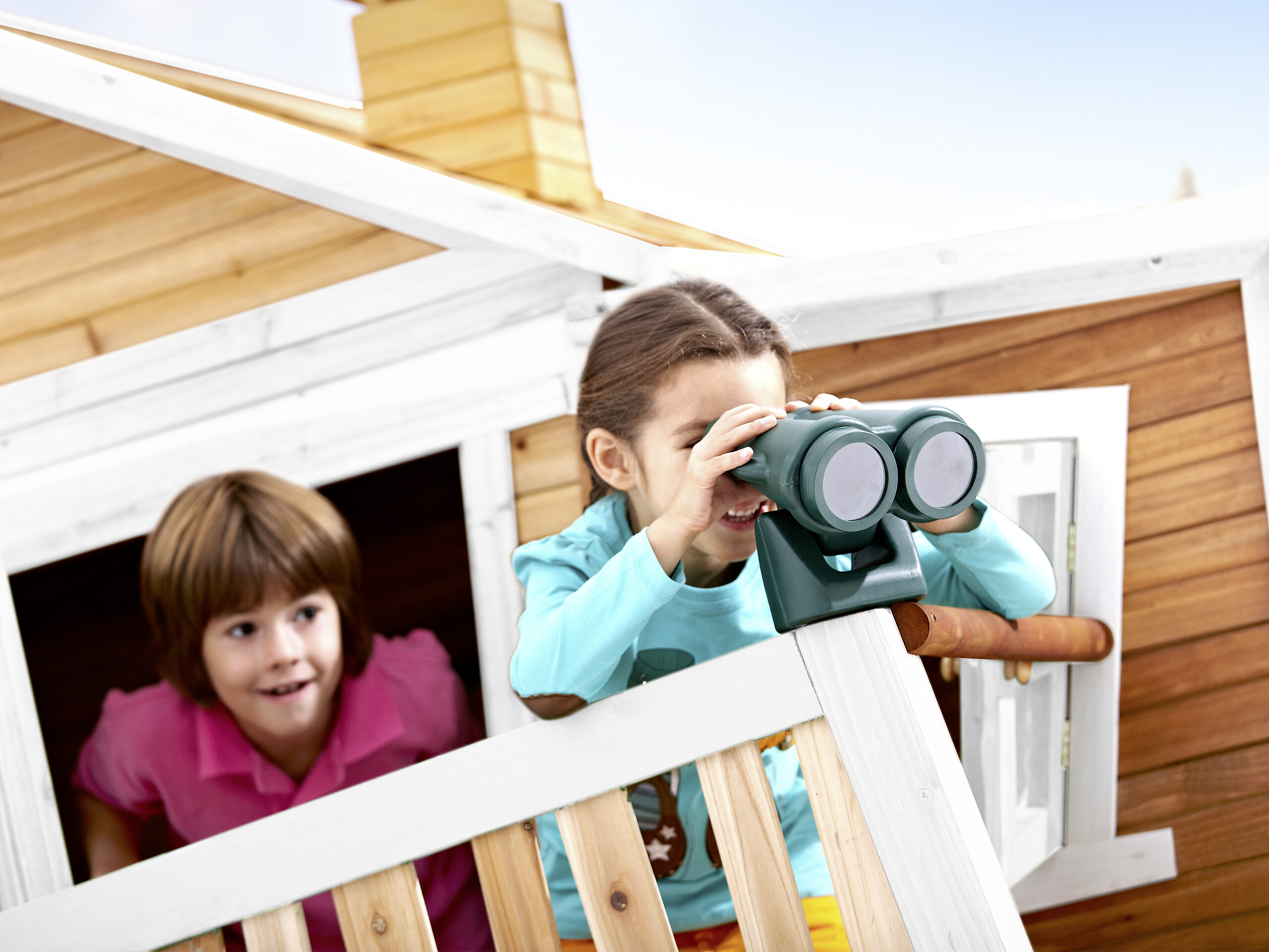 AXI Spielhaus Max braun B/H/L: ca. 432x288x193 cm