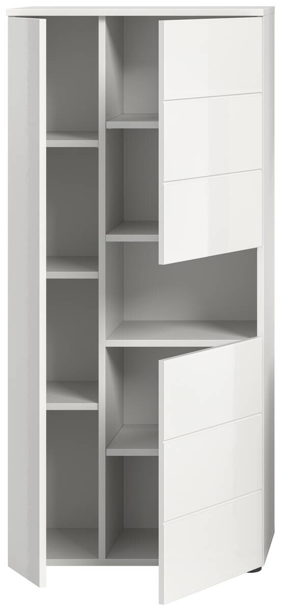 Badhochschrank VIRA weiß weiß Hochglanz B/H/T: ca. 60x133x34 cm