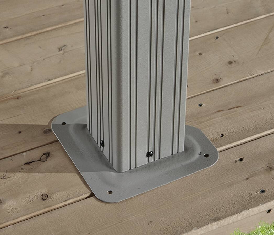 Sojag Pavillon Messina champagner Metall B/H/L: ca. 483x307x363 cm