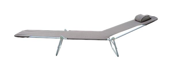 Outsunny Gartenliege braun Netzstoff B/H/L: ca. 56x28x182 cm