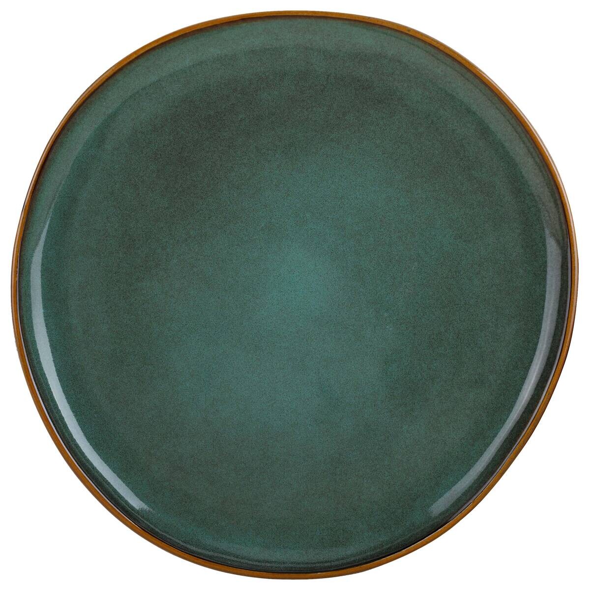 Essteller grün Steinzeug D: ca. 26,6 cm