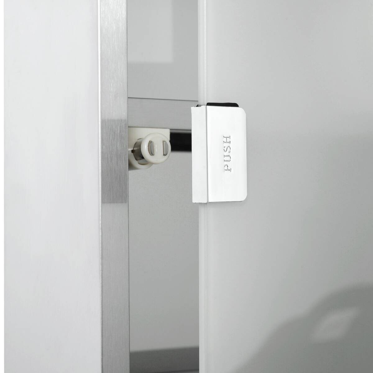 Medizinschrank silber Glas B/H/L: ca. 12x30x60 cm