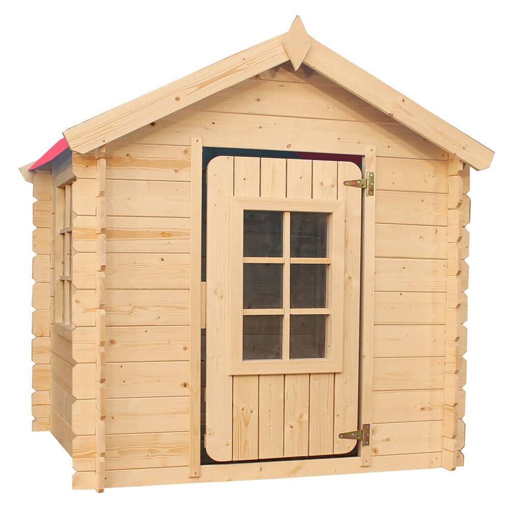 Timbela Kinderspielhaus M570R rot B/H/L: ca. 114x121x111 cm