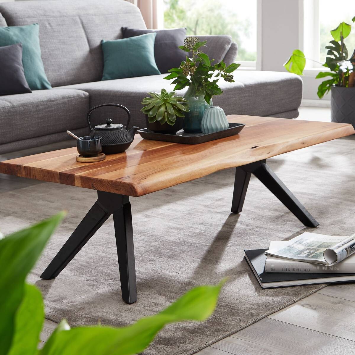 Wohnling Couchtisch braun B/H/T: ca. 64x37x115 cm